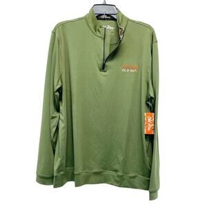 Old Row Men's Tailgate Quarter Zip Pullover Olive Green Size‎ Medium